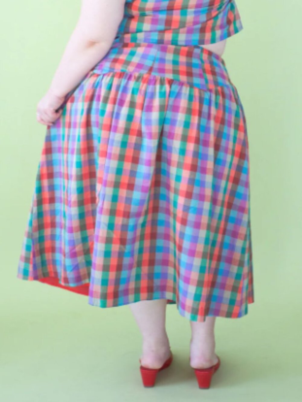 Penny Skirt Lisa Says Gah Colorburst plaid - Picture 6 of 6